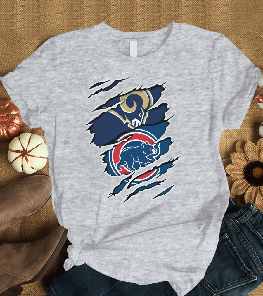 Rams Cubs Logo Mashup T-Shirt