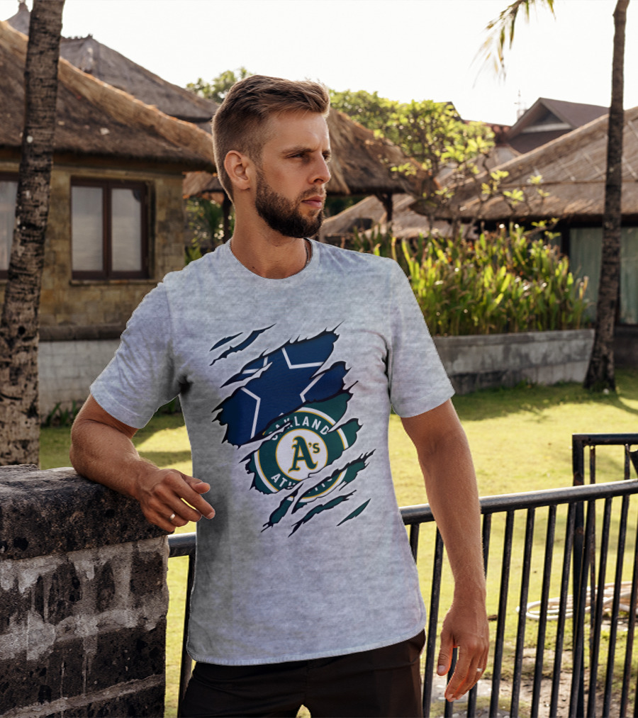 Oakland Athletics Cowboys Star Burst T-Shirt