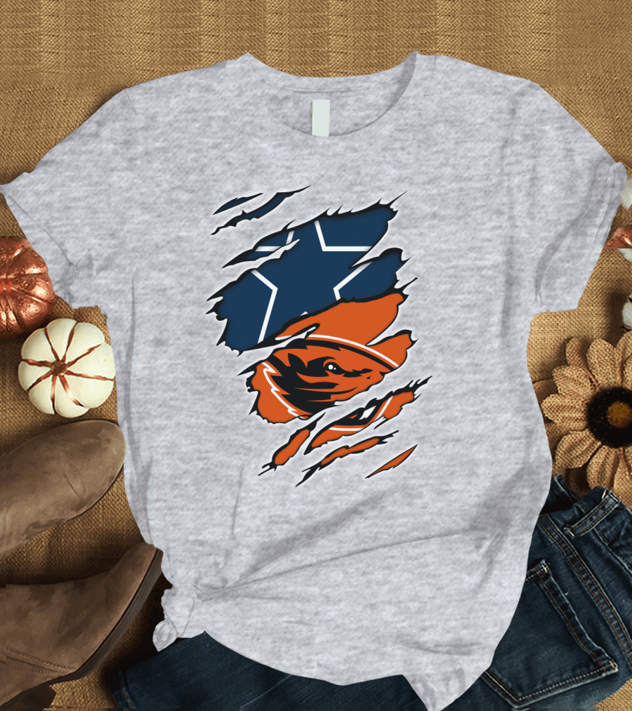 Cowboys Oregon State Beavers Cowboys Star T-Shirt