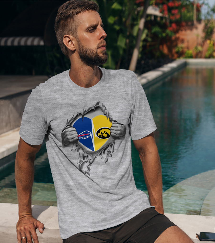 Hawkeyes Bills Heartbeat Fusion T-Shirt