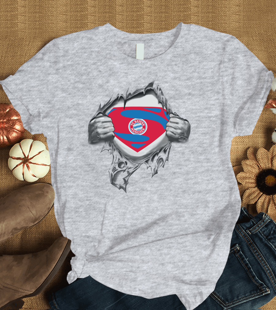 FC Bayern Munich Superman Logo Concept T-Shirt