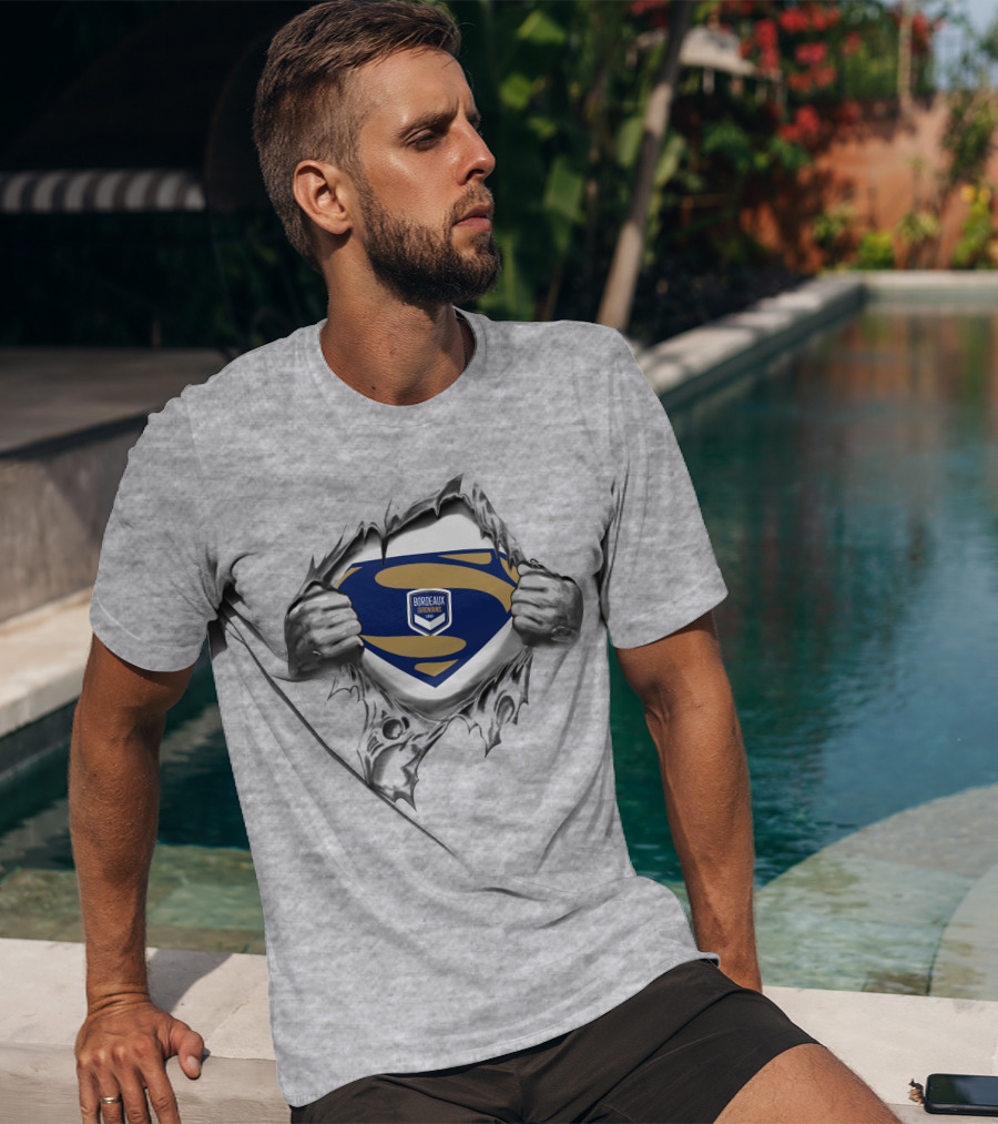 Bordeaux Girondins Superman Shield T-Shirt