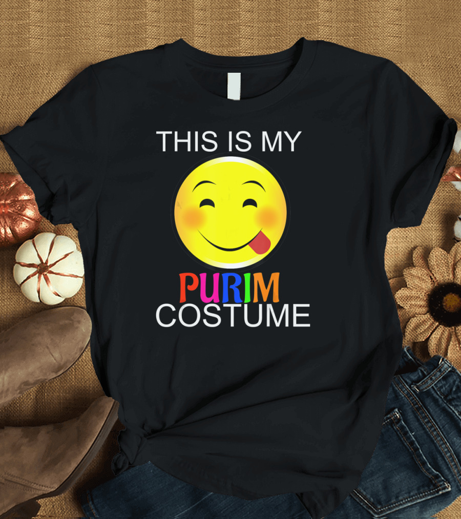 THIS IS MY PURIM COSTUME Smiley Face T-Shirt