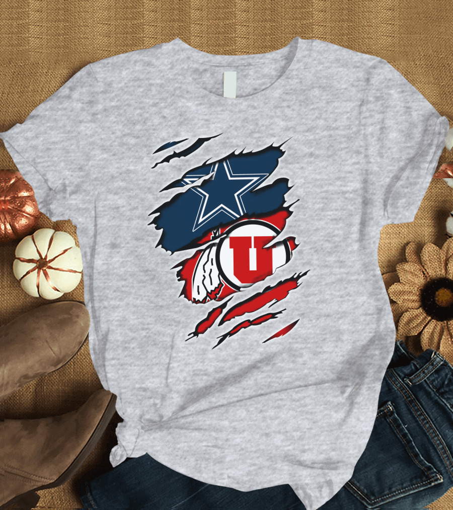 Dallas Cowboys Utah Utes Football Fan T-Shirt