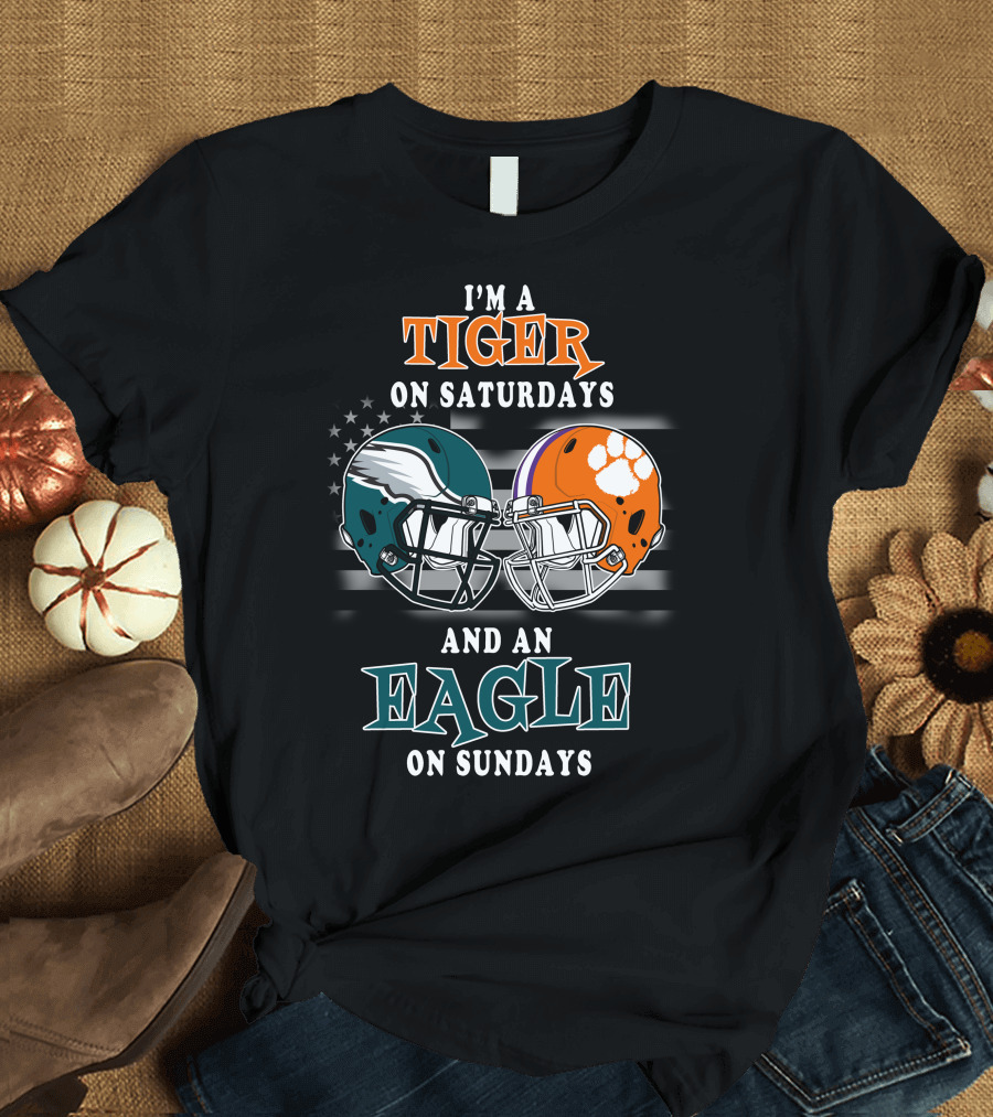 I'm a Tiger on Saturdays and an Eagle on Sundays T-Shirt