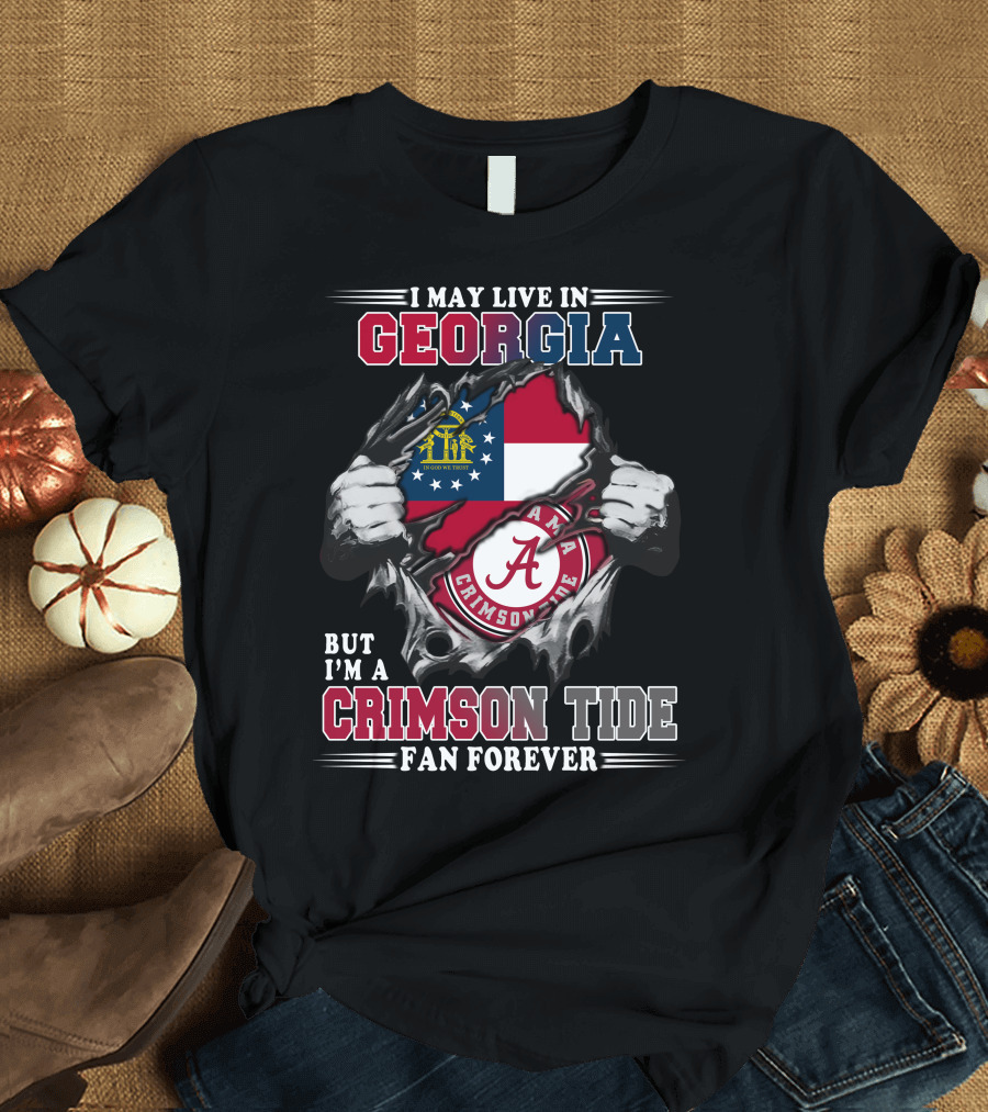 Georgia Alabama Crimson Tide Fan Forever T-Shirt