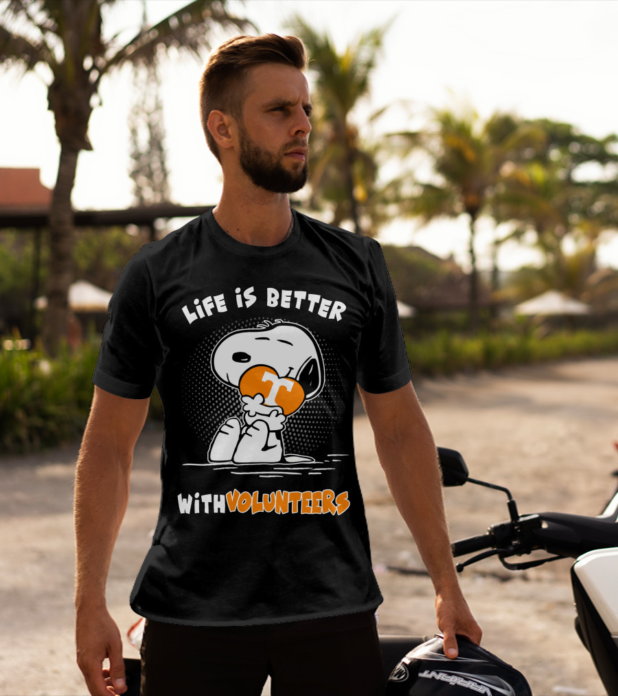 Life Is Better With Volunteers Snoopy Tennessee T-Shirt