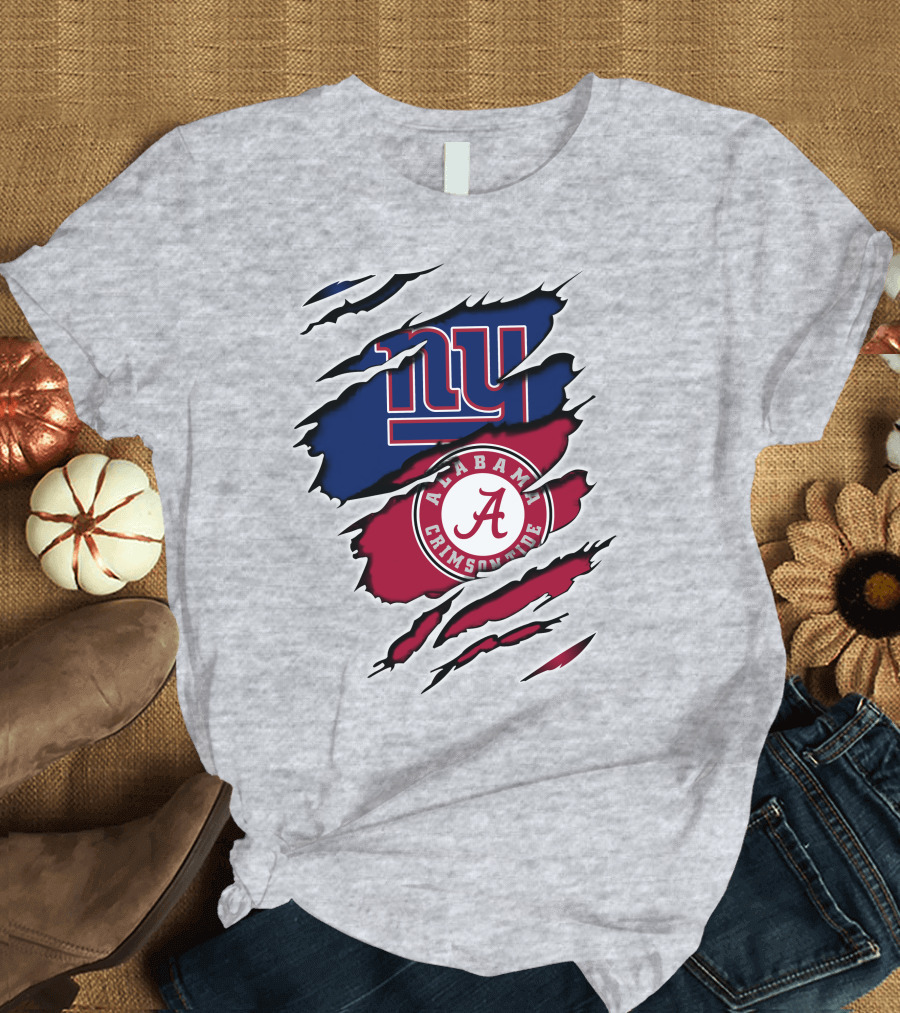 New York Giants Alabama Crimson Tide T-Shirt
