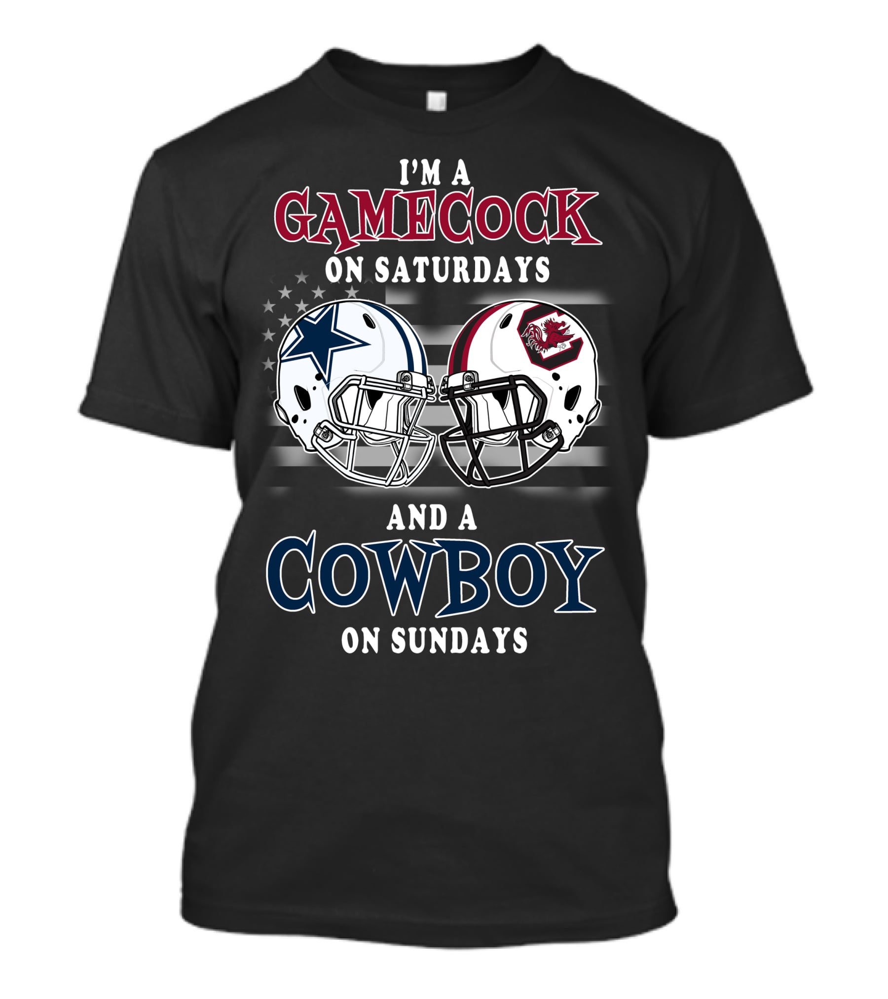 I'm A Gamecock On Saturdays And A Cowboy On Sundays T-Shirt
