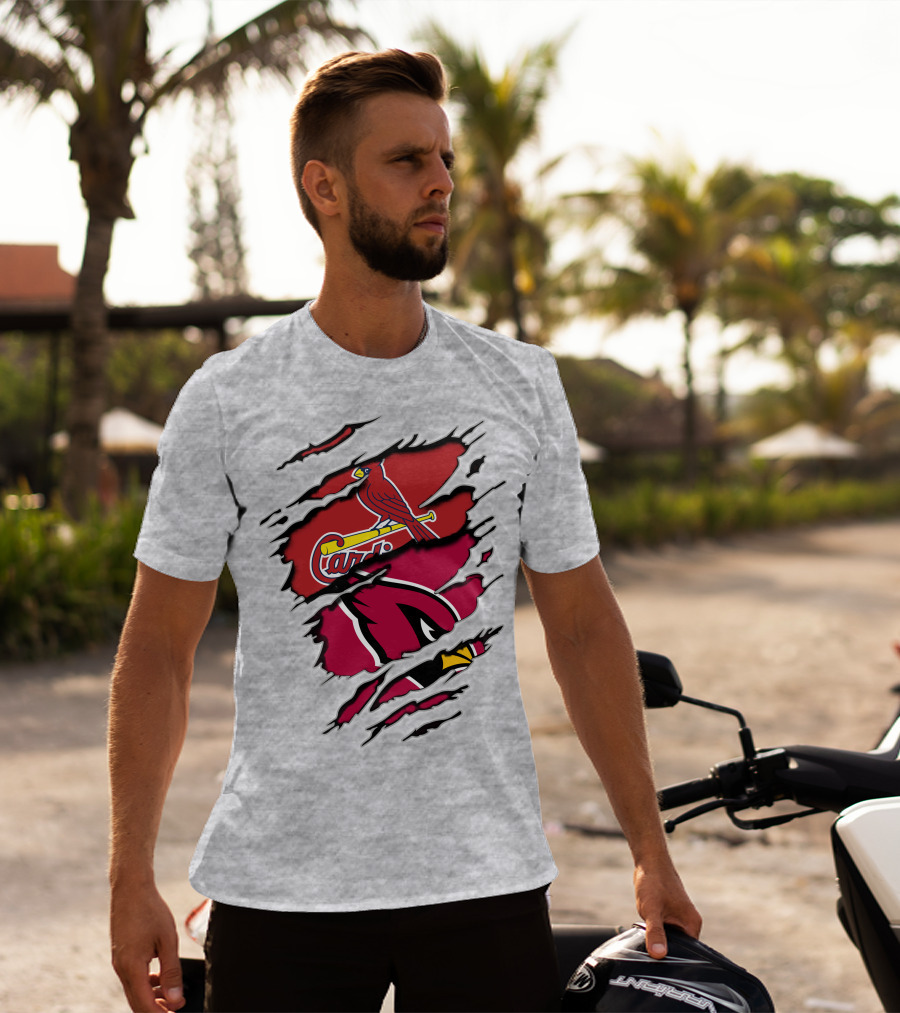 Cardinals Louis St. Louis Arizona Sports Crossover T-Shirt