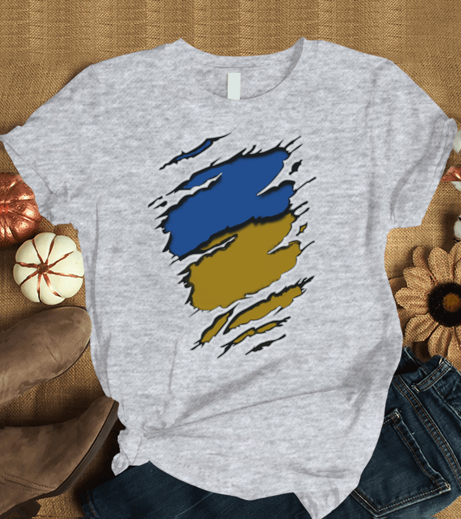 Saints Yan Claw Marks Blue Gold T-Shirt