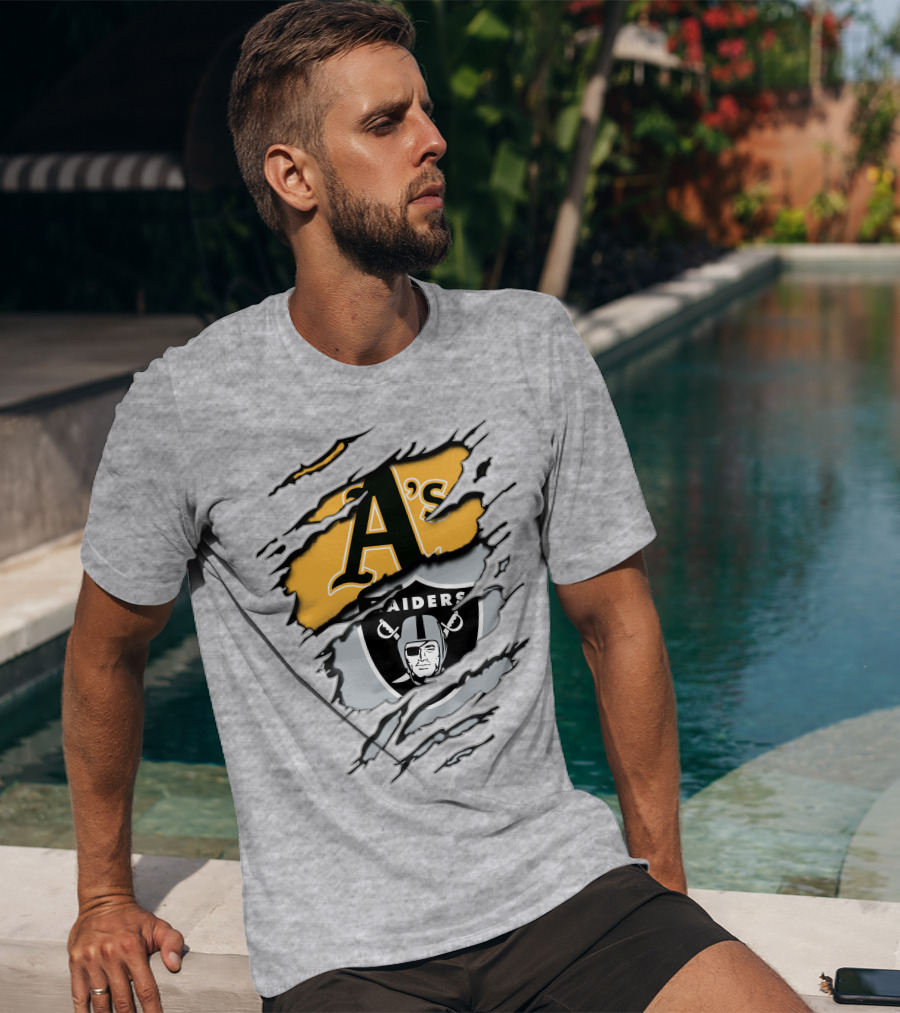 A's Raiders Athletics Iconic Crossover T-Shirt
