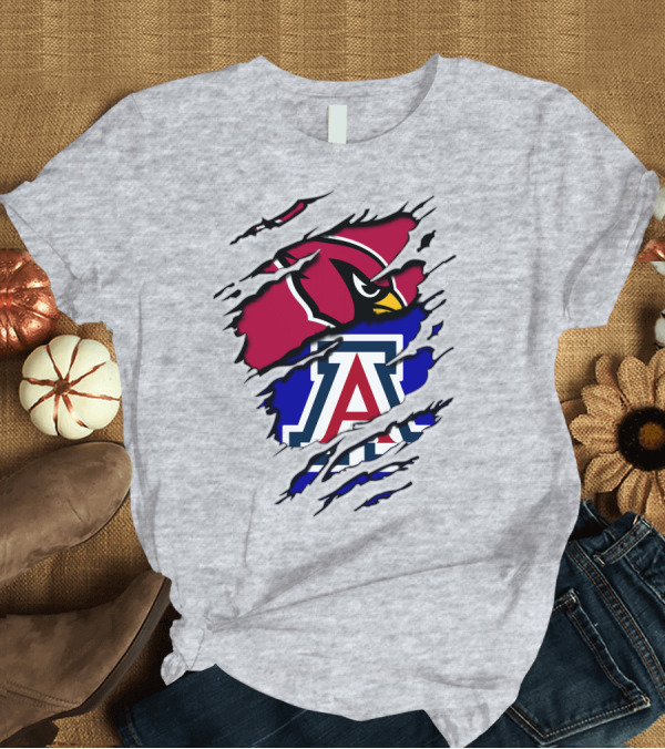 T-Shirt: Arizona Cardinals Wildcat Claw Mashup T-Shirt Arizona Cardinals Wildcat Claw Mashup T-Shirt