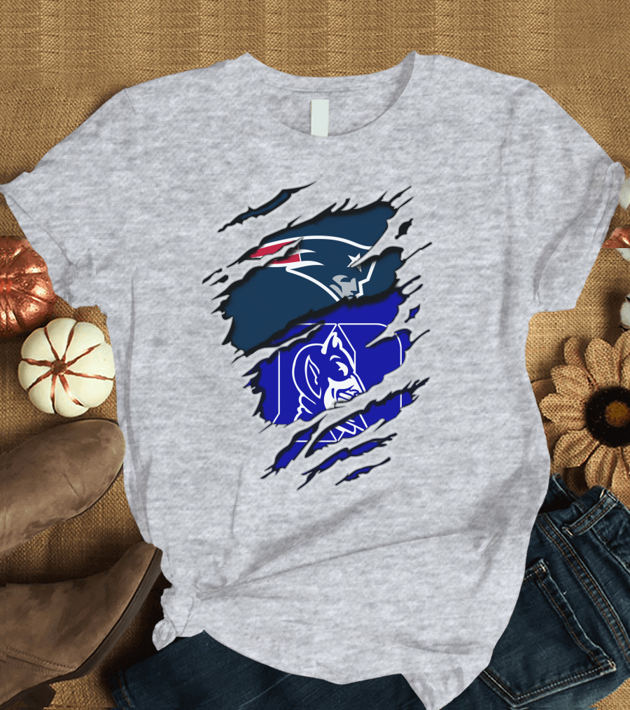Patriots Duke Blue Devils Football Collaboration T-Shirt