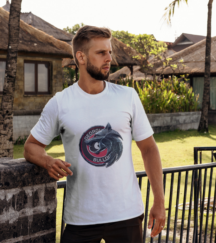 Georgia Bulldogs Fantasy Dragon Emblem Cht1Twnc2008 T-Shirt