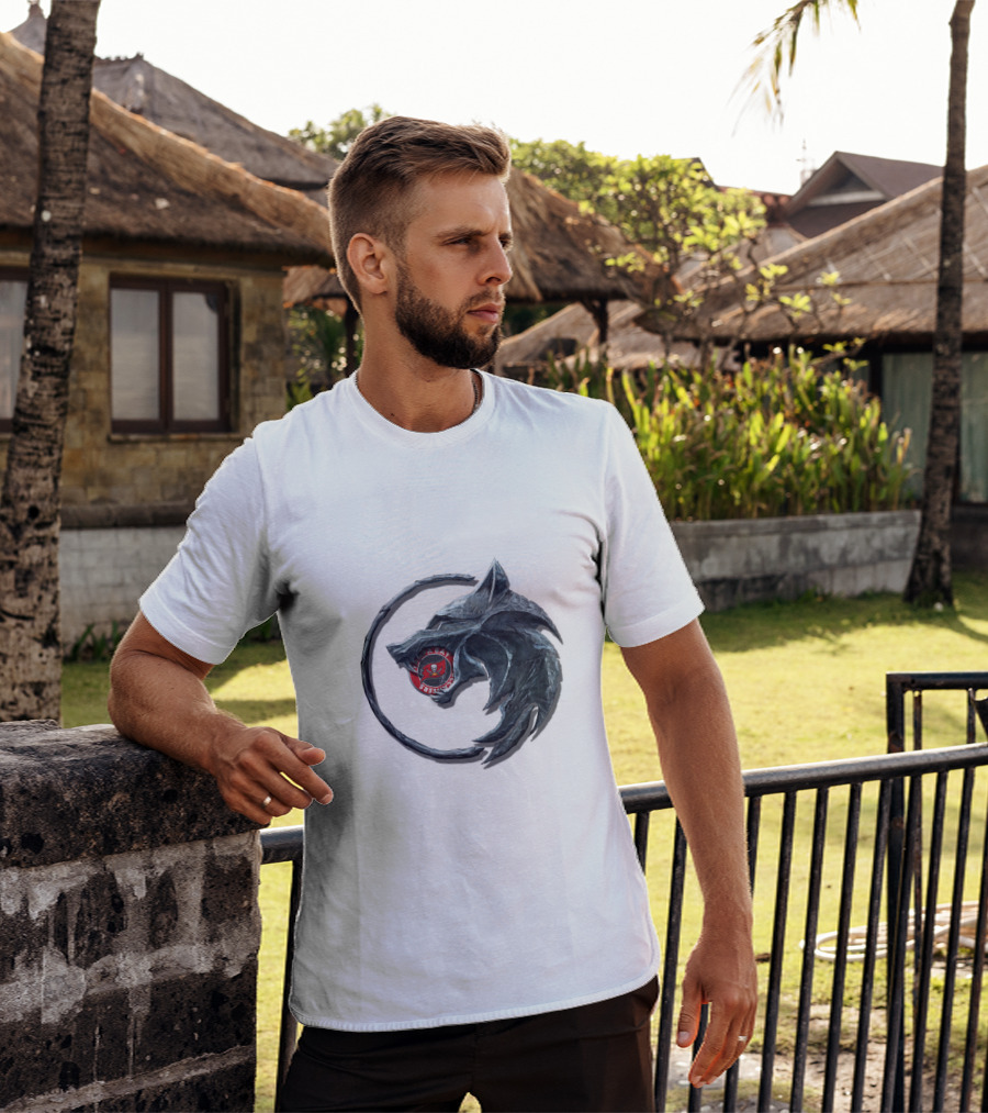 Cht1Twnfl1029 Red Wolves Rugby Wolfshead Rugby Club T-Shirt