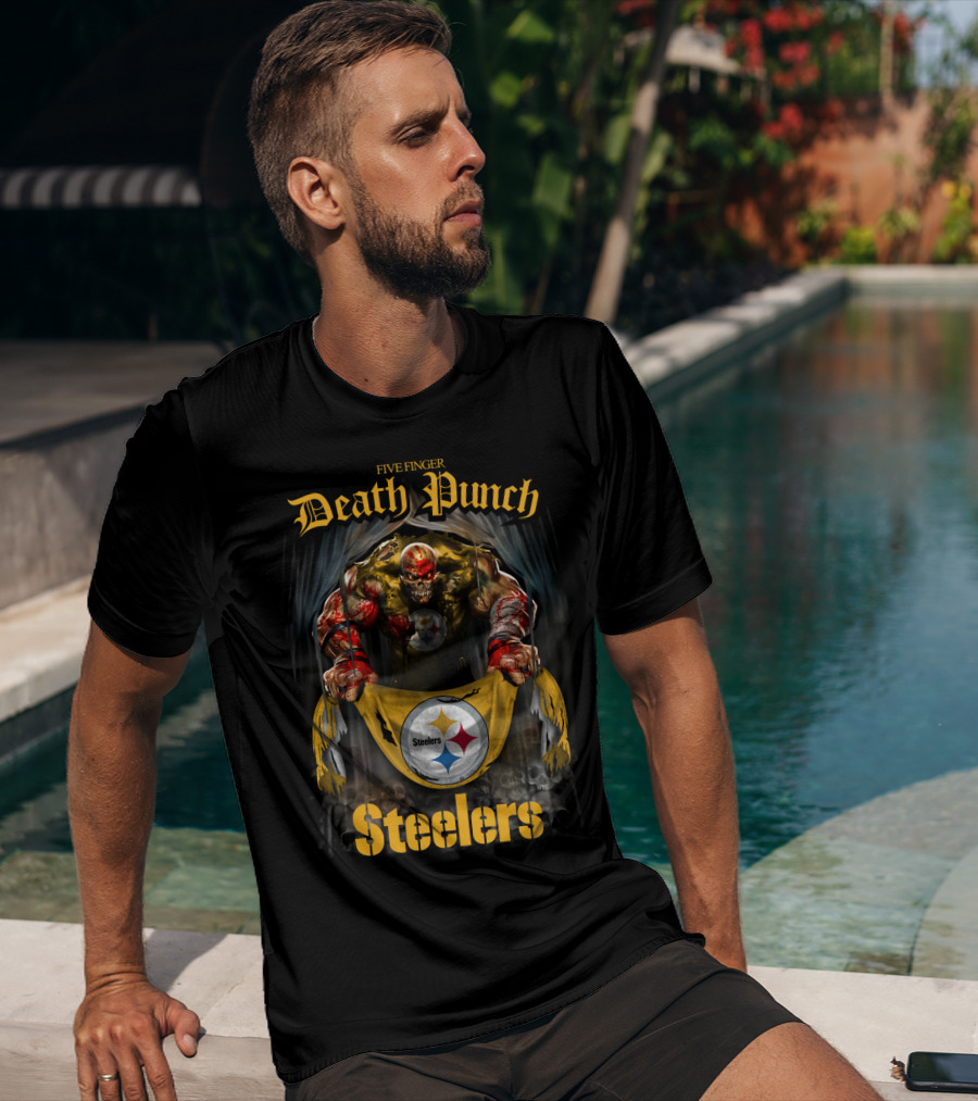 Five Finger Death Punch Steelers Pittsburgh FFDP2802 T-Shirt