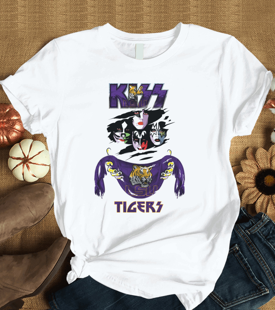 KISS LSU Tigers Ncaa Collaboration T-Shirt