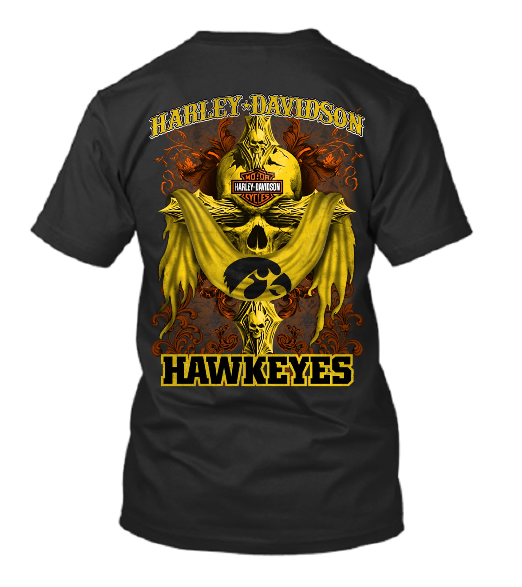 Harley Davidson Motorcycles Hawkeyes T-Shirt