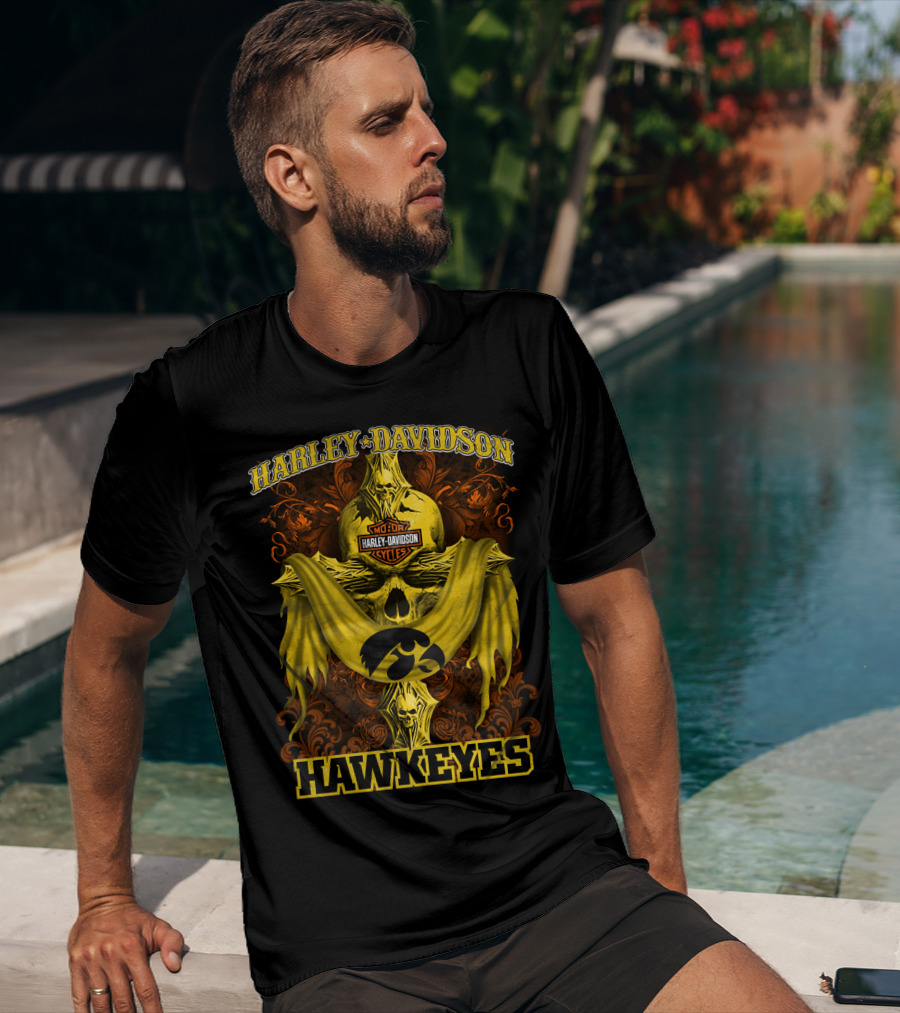 Harley Davidson Motorcycles Hawkeyes T-Shirt