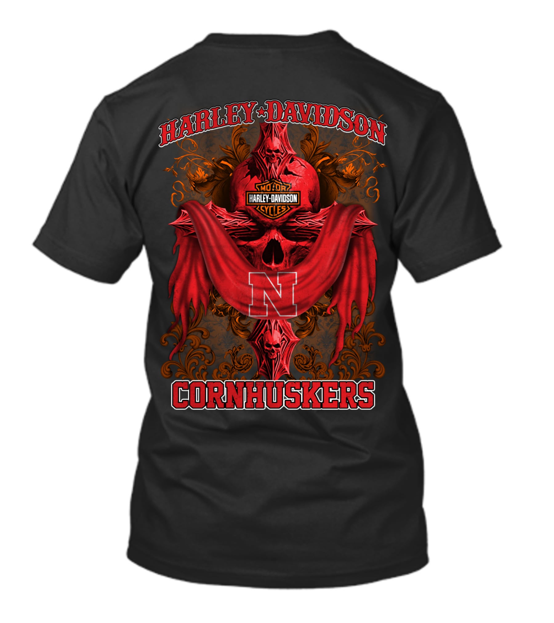 Harley Davidson Cornhuskers Nebraska Motorcycles N T-Shirt