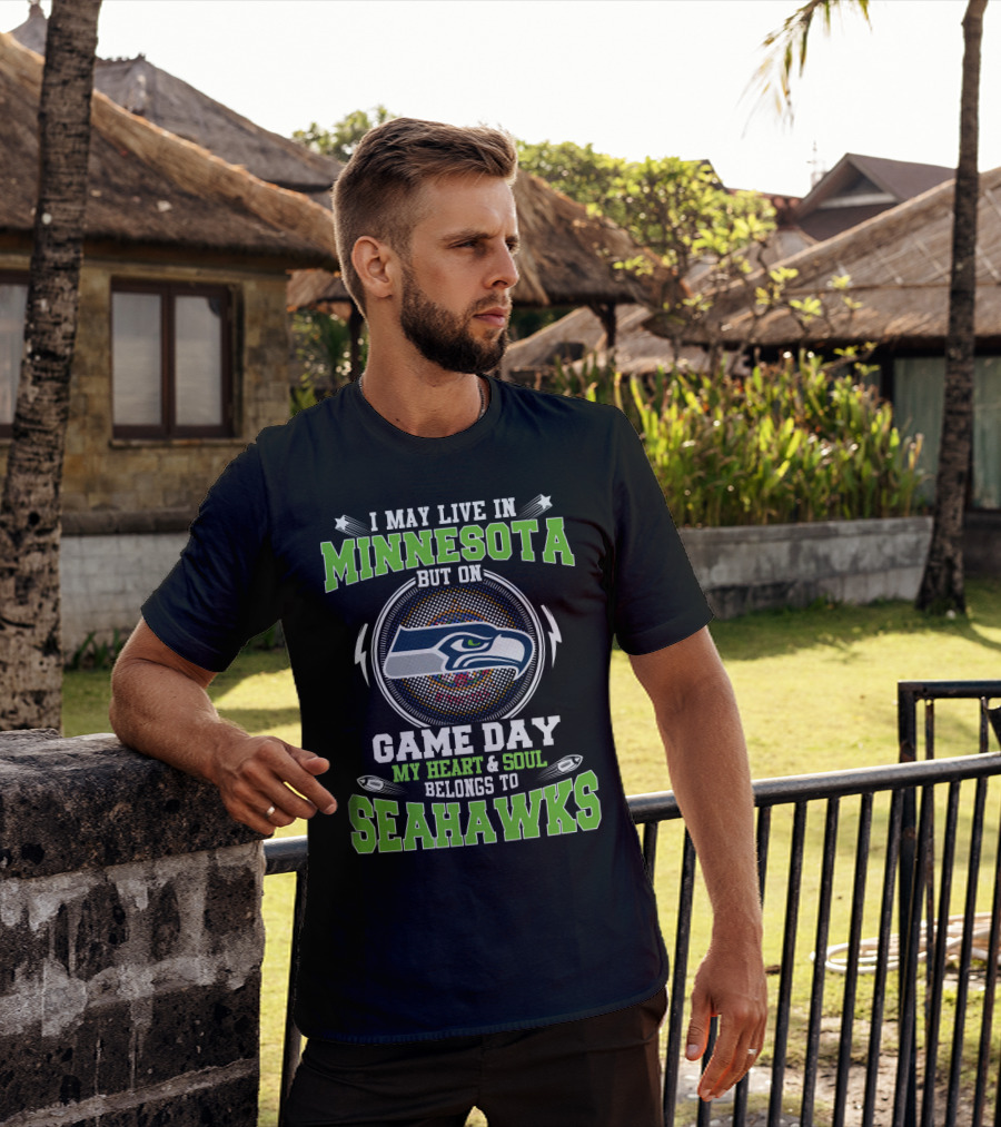 Minnesota Game Day Heart Soul Seahawks T-Shirt