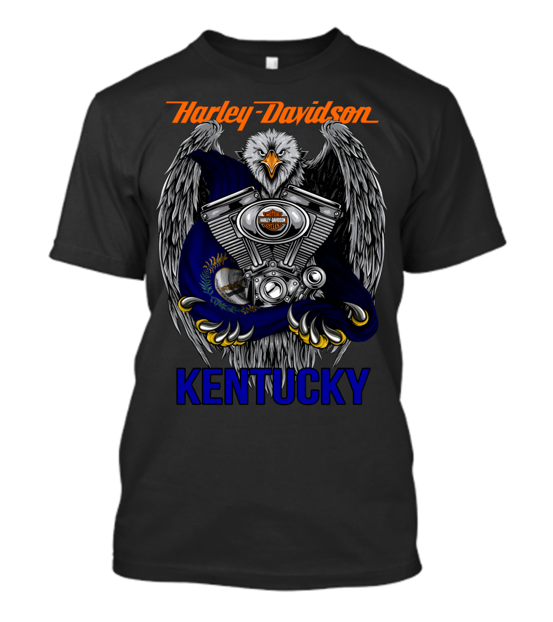 Harley Davidson Eagle Engine Kentucky T-Shirt