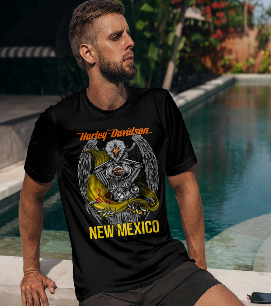 Harley Davidson Eagle Engine New Mexico T-Shirt