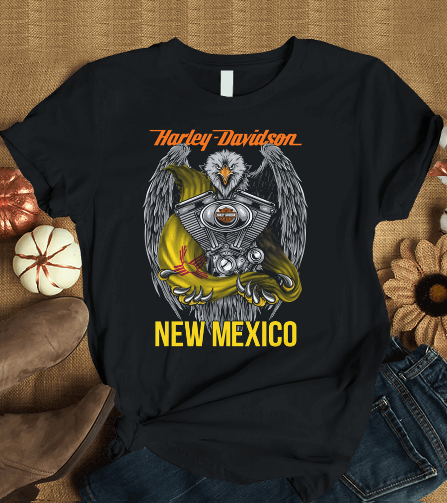 Harley Davidson Eagle Engine New Mexico T-Shirt