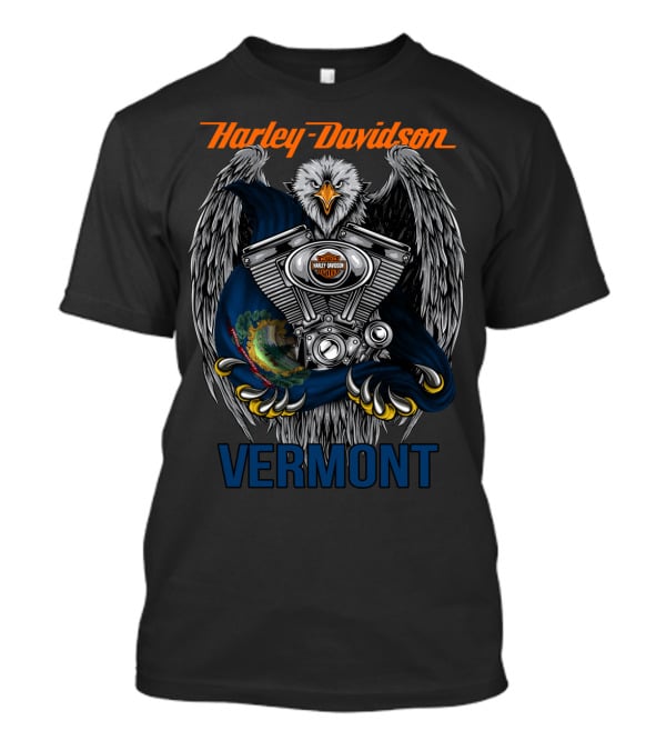 Harley Davidson Vermont Eagle Engine T-Shirt