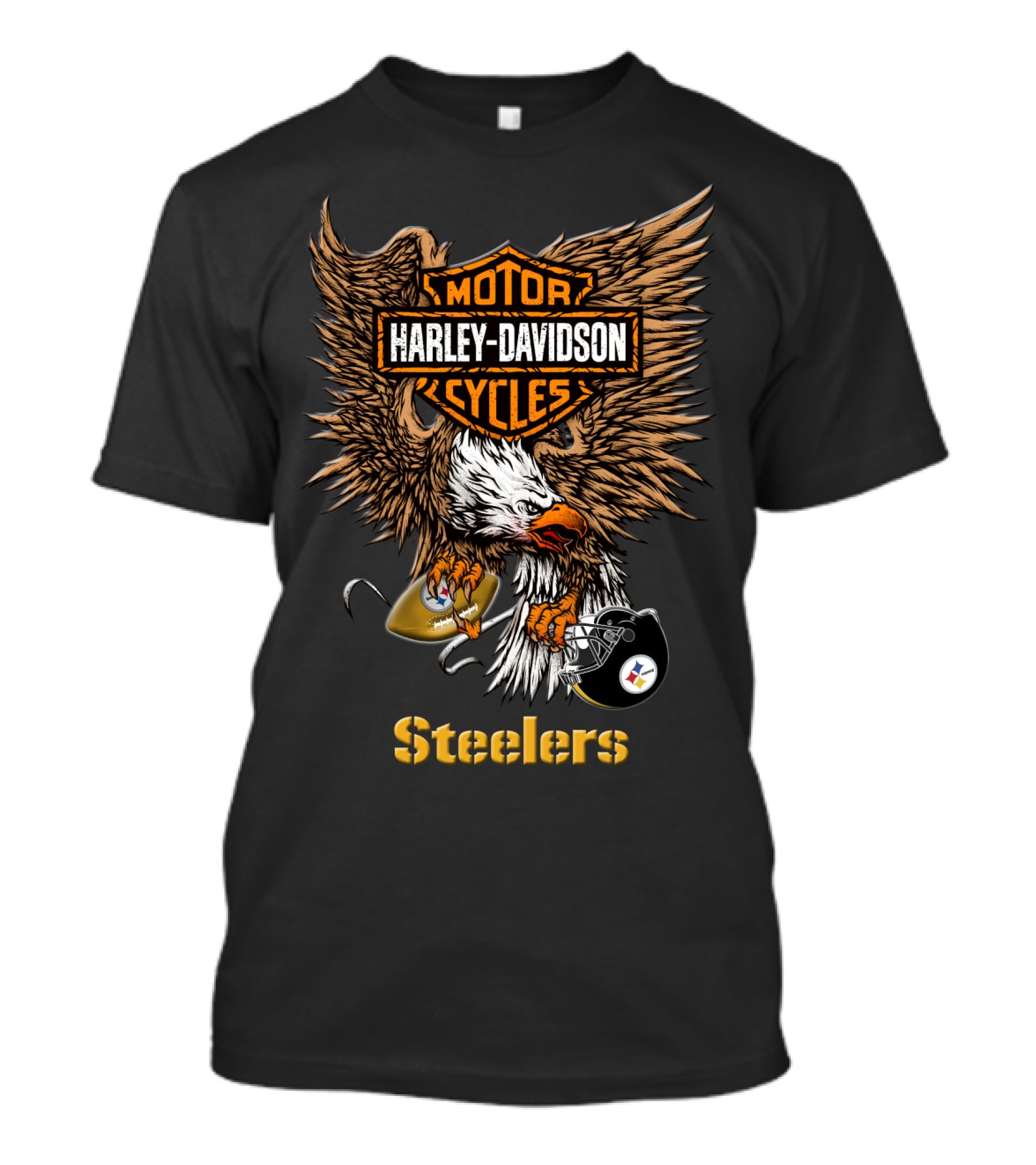 Harley Davidson Cycles Pittsburgh Steelers Eagle T-Shirt