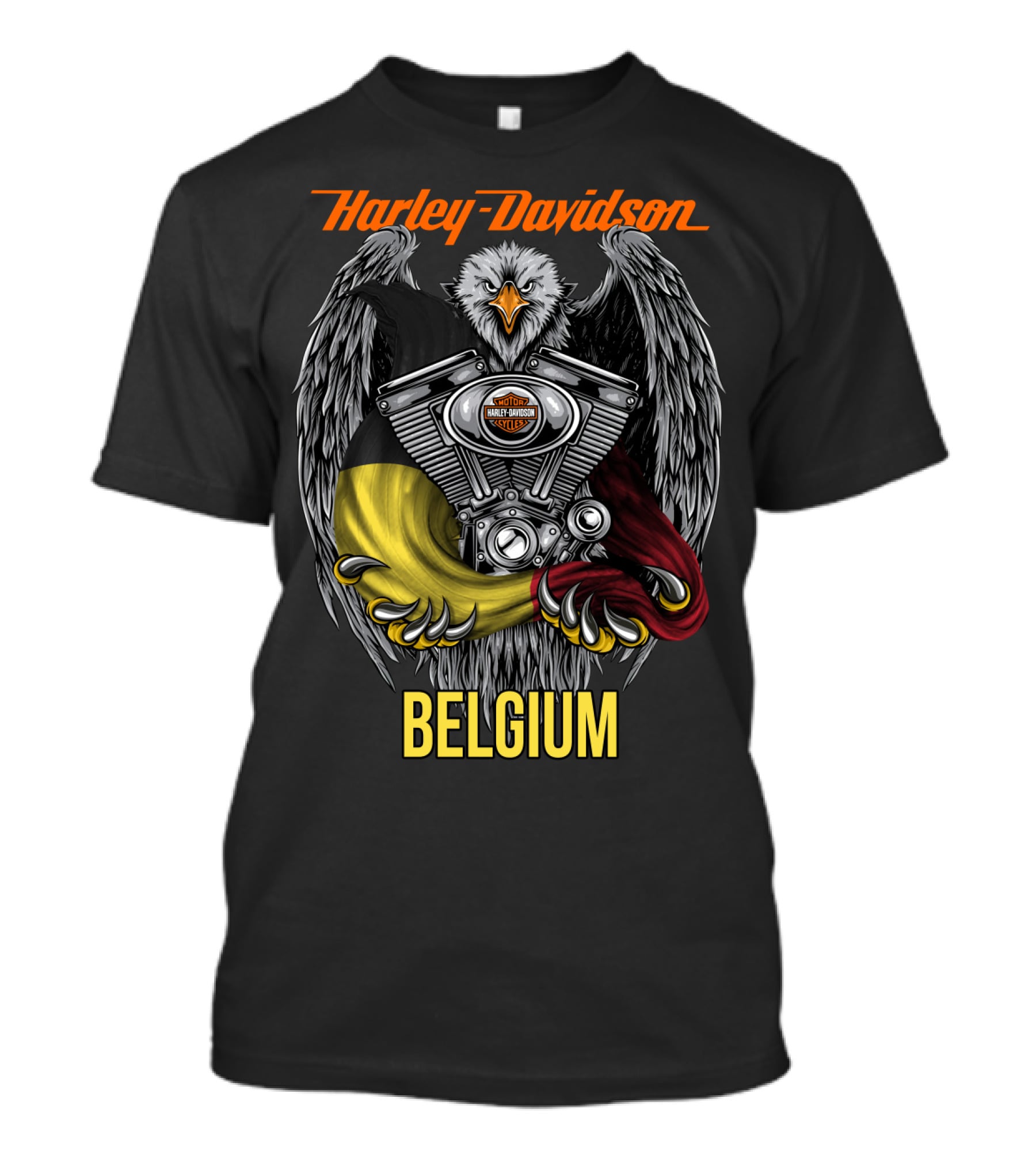 Harley Davidson Eagle Engine Belgium T-Shirt