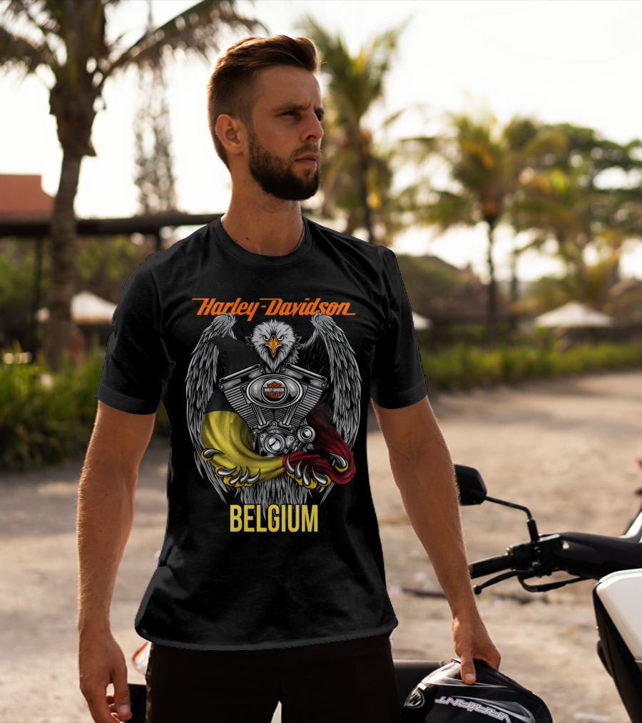 Harley Davidson Eagle Engine Belgium T-Shirt