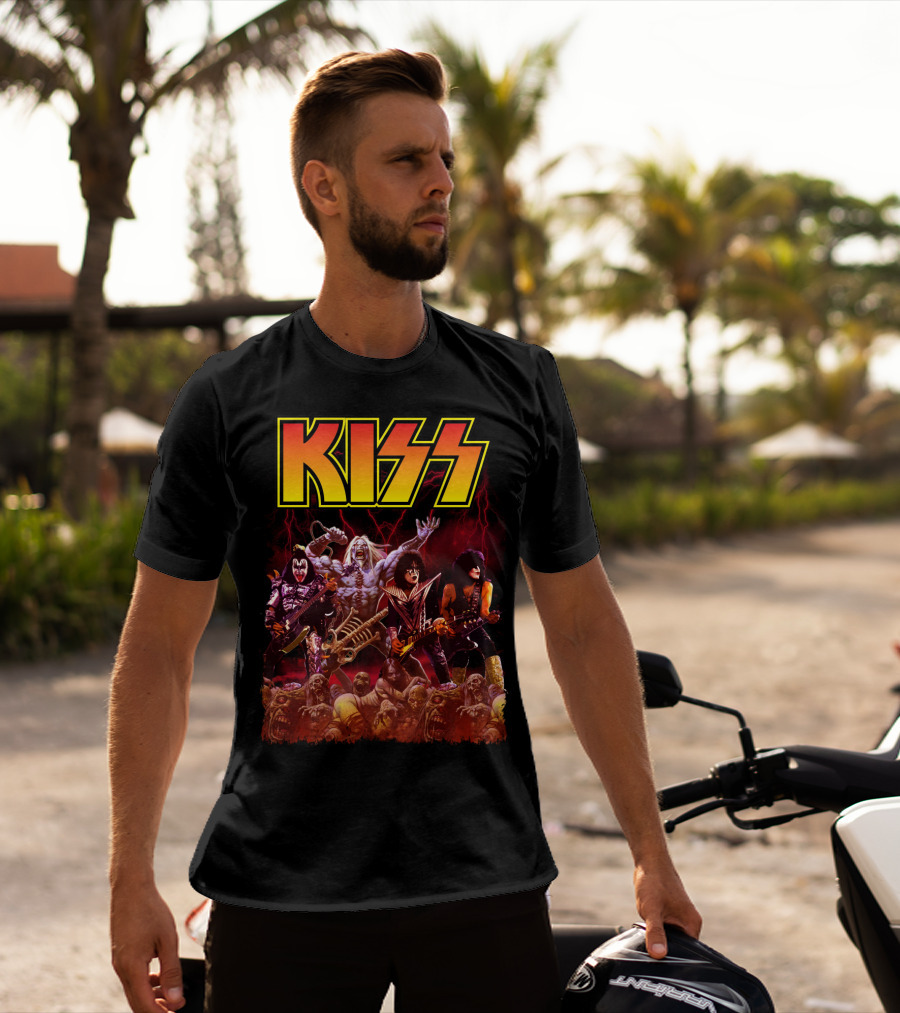 Kiss Band Metal Apocalyptic Monster Rock Warriors T-Shirt