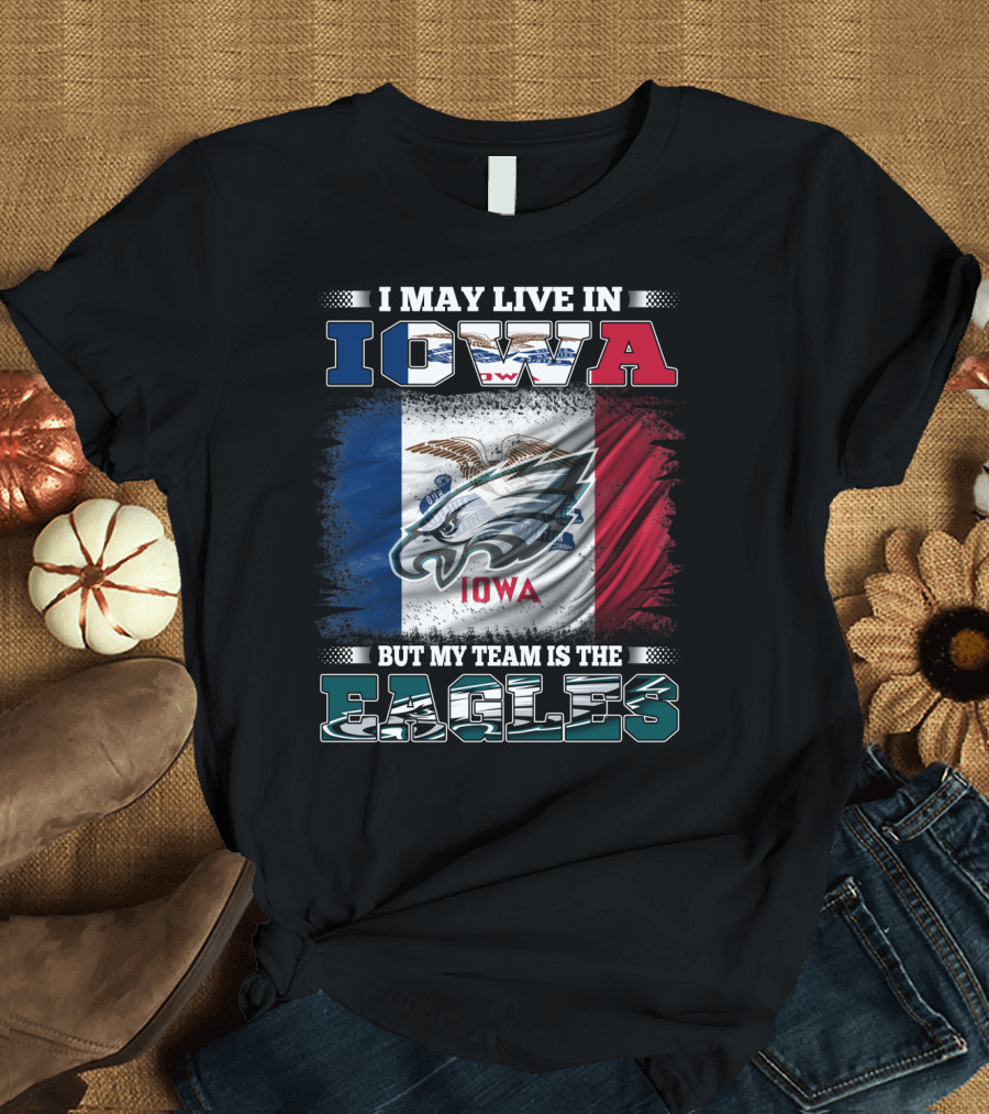 Iowa Pride with Philadelphia Eagles Team Allegiance T-Shirt