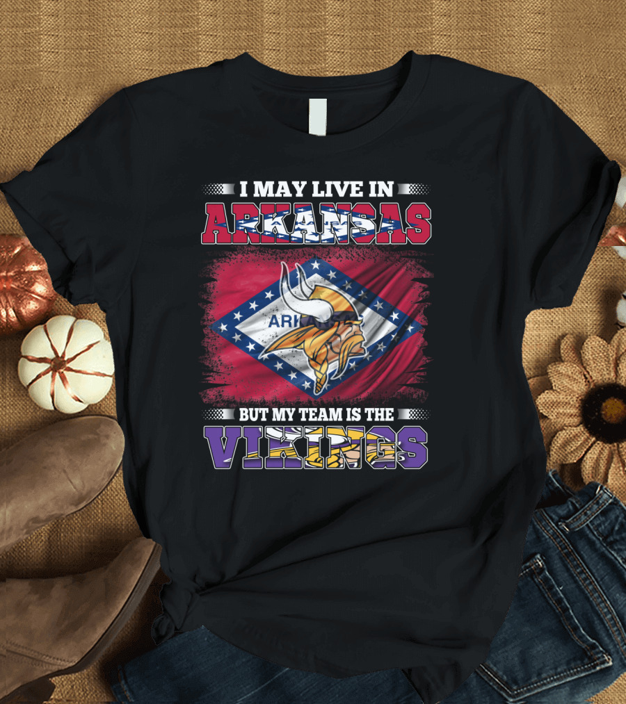 Arkansas Loyalty with Viking Pride Football Fan T-Shirt