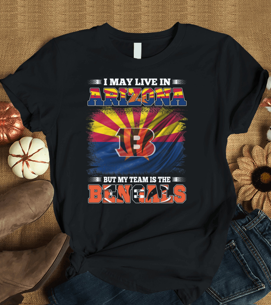 Arizona State Pride with Bengals Team Loyalty Banner T-Shirt