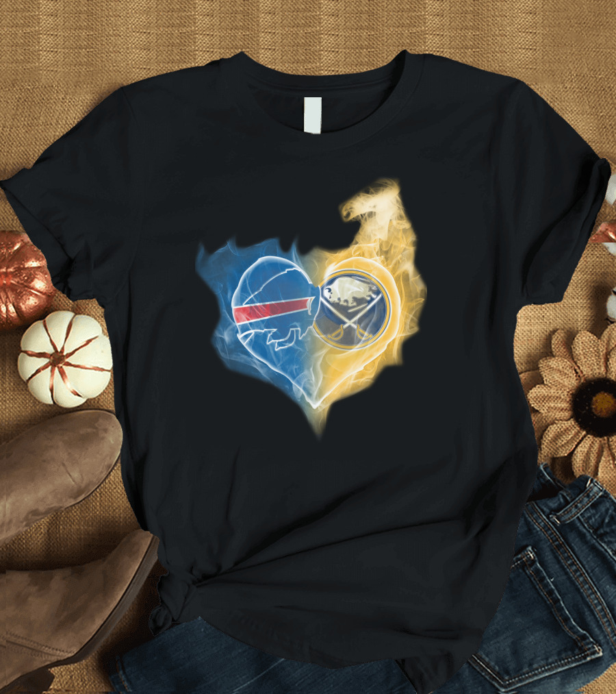 Buffalo Bills Sabres Heart T-Shirt