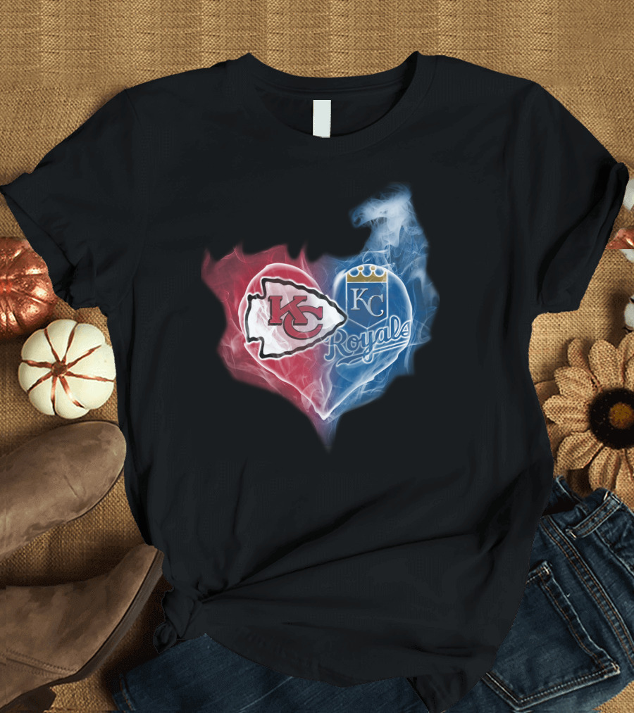 Kansas City Chiefs Royals Heart T-Shirt