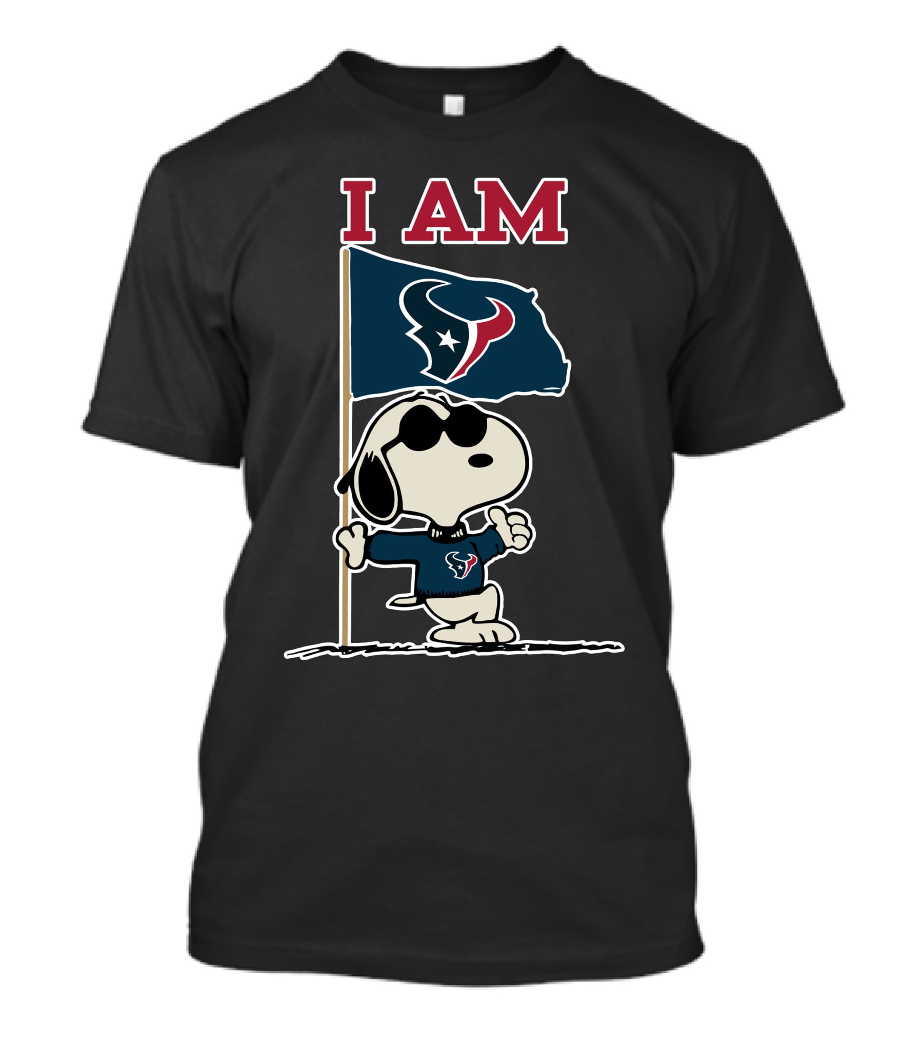 I Am Houston Texans Snoopy T-Shirt