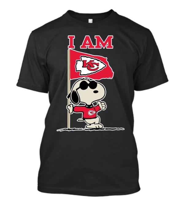 I Am Kansas City Chiefs Snoopy Kc Flag T-Shirt