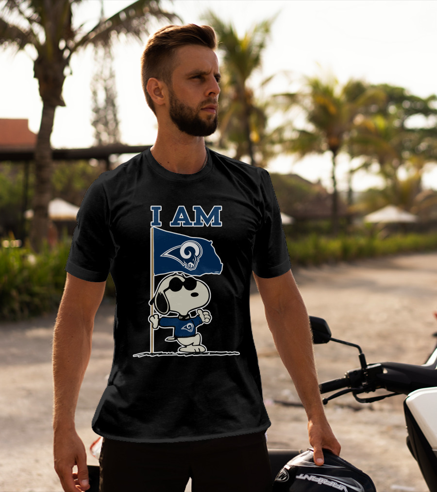 I Am Los Angeles Rams Snoopy T-Shirt