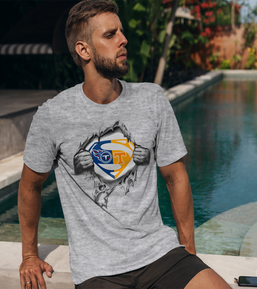 Tennessee Titans Volunteers Superman T-Shirt