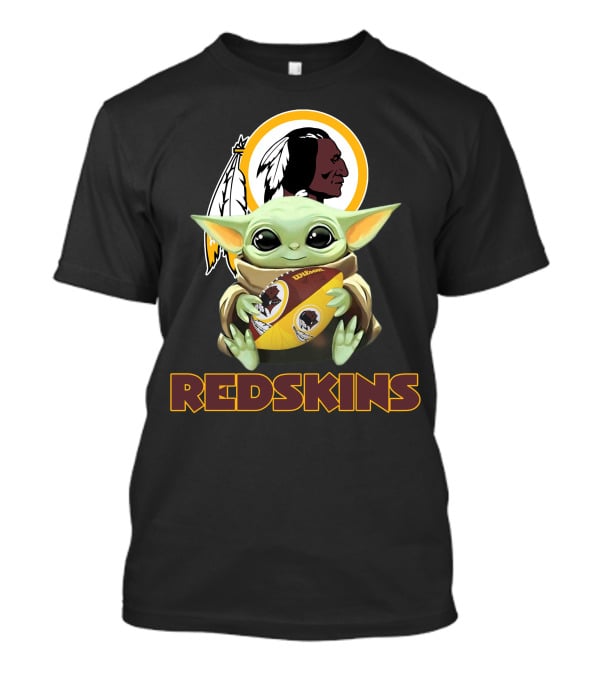 Redskins Baby Yoda Holding Washington Football T-Shirt