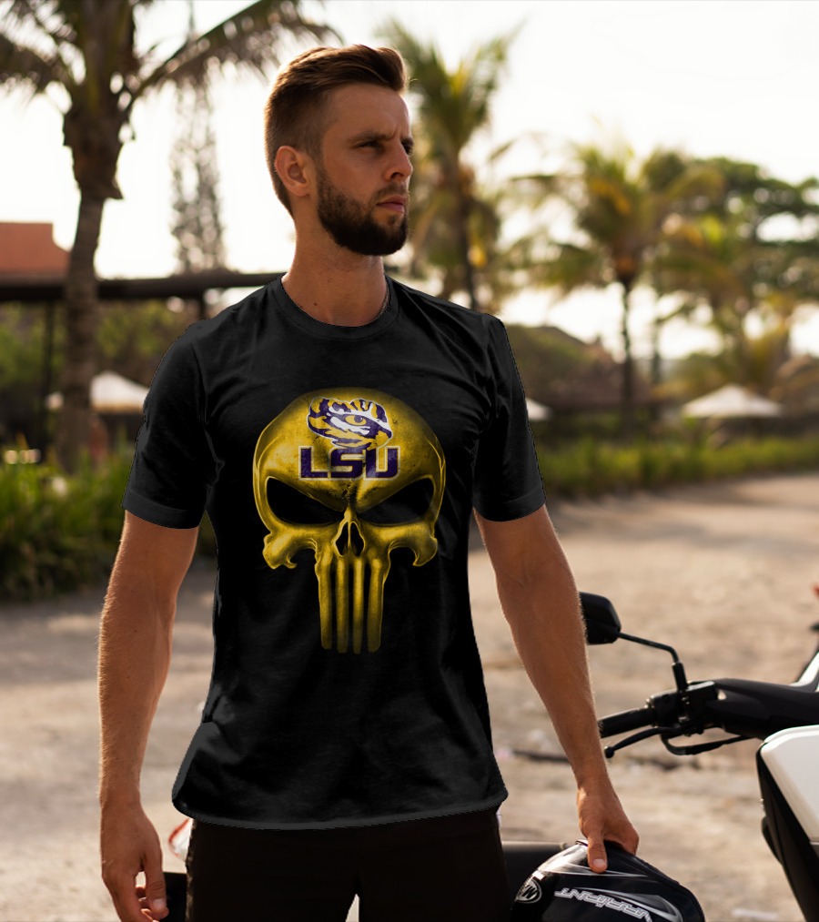 Lsu Tigers Skull T-Shirt