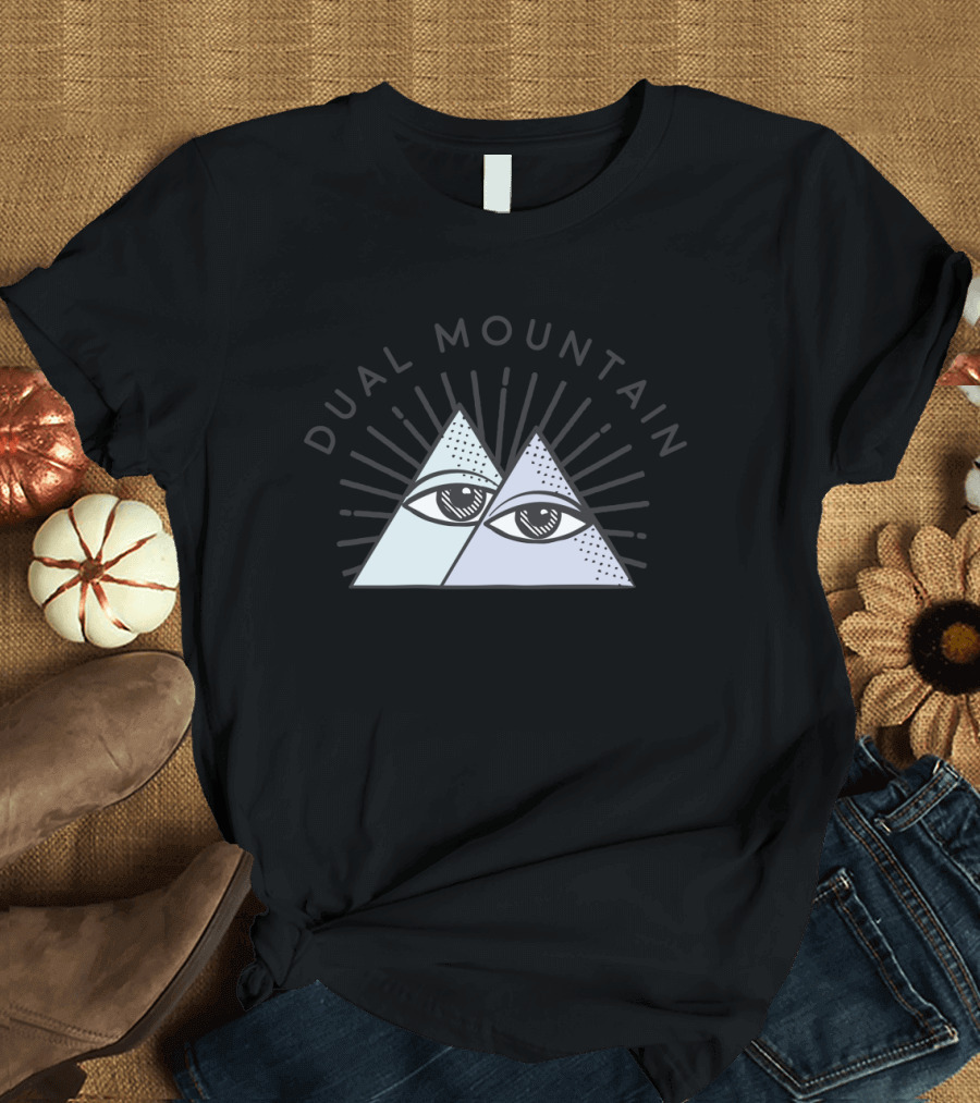 Dual Mountain Double Eye Geometry T-Shirt