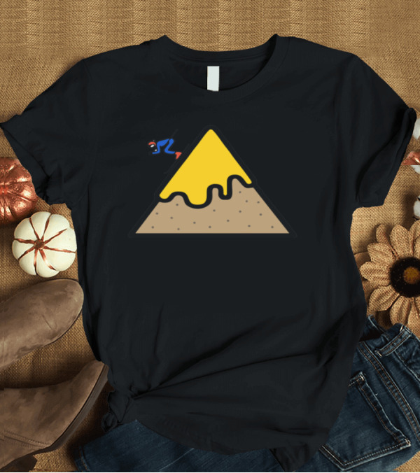 T-Shirt: Surfing Adventure on a Yellow and Brown Mountain Slope T-Shirt Surfing Adventure on a Yellow and Brown Mountain Slope T-Shirt