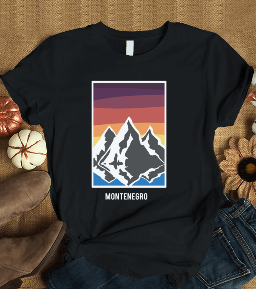 Montenegro Mountains Sunset T-Shirt