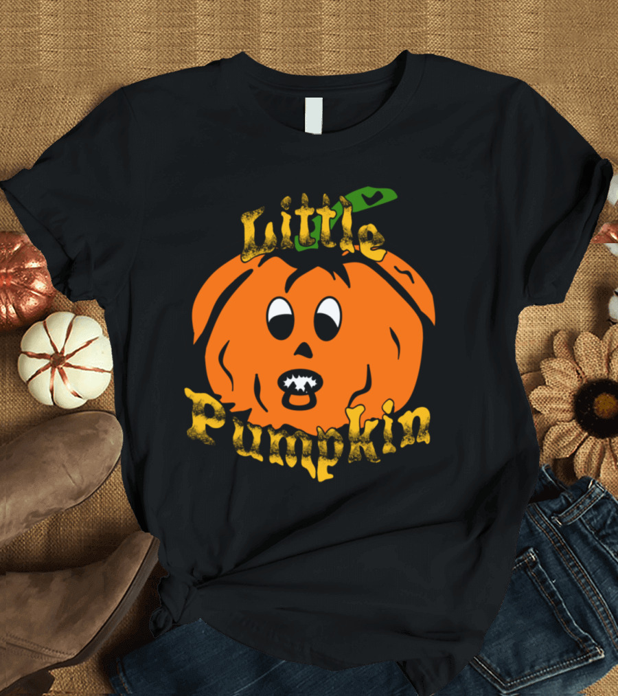 Little Pumpkin Pumpkin Family Halloween Expression T-Shirt