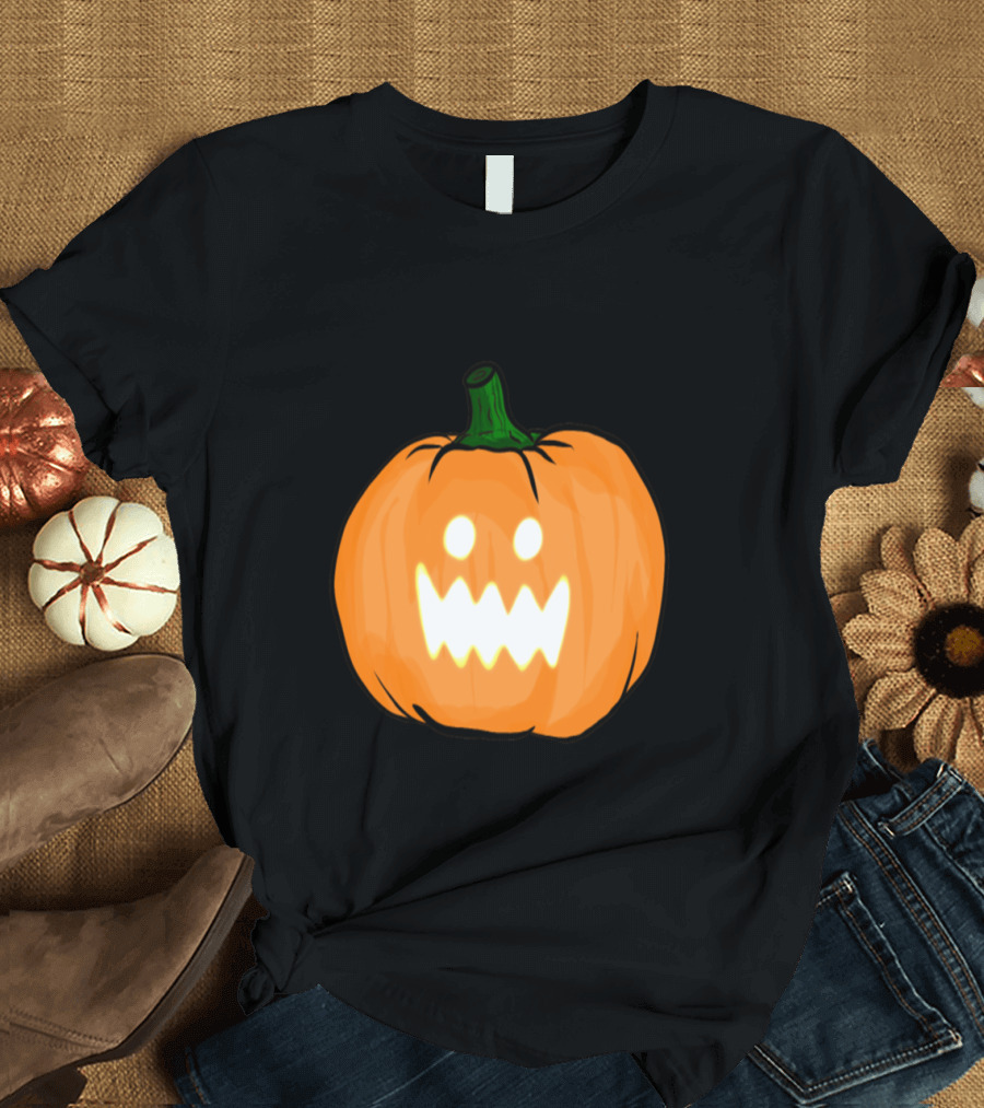 Helloween Jack-O'-Lantern Pumpkin T-Shirt